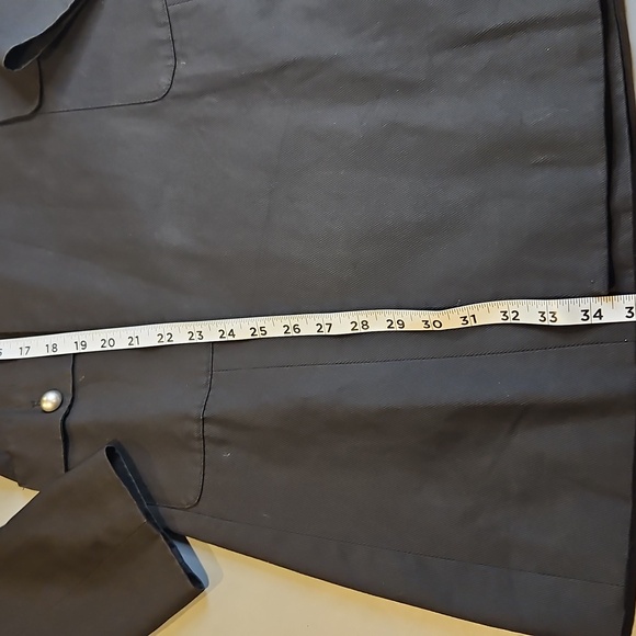 Peacoat/Military Style Trench Coat Black H&M Size 8 - Picture 4 of 8